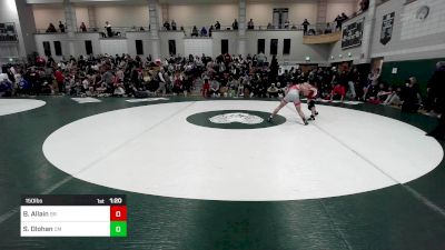 150 lbs Round Of 32 - Brenton Allain, Bridgewater-Raynham vs Seamus Olohan, Catholic Memorial