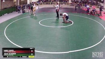 113 lbs Quarterfinal - Sean Scherer, Battle Mountain vs Andy Savio, The Meadows School