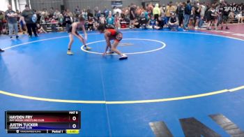 87 lbs Champ. Round 1 - Hayden Fry, Mat Demon Wrestling Club vs Justin Tucker, Cowboy Mat Club