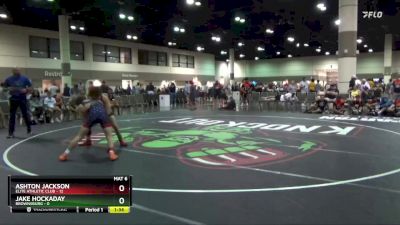 120 lbs Placement Matches (16 Team) - Ashton Jackson, Elite Athletic Club vs Jake Hockaday, Brownsburg