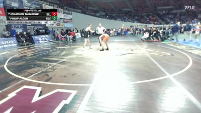 5A Boys 126 lbs Champ. Round 1 - Philip Alger, Crater Boys vs Jonathon Talmadge, Dallas Boys