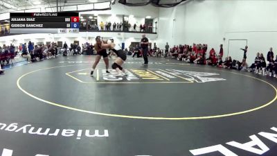 124 lbs Round 1 (16 Team) - Juliana Diaz, Delaware State University vs Gideon Sanchez, Schreiner University (A)