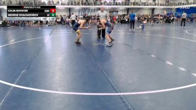 Silver 133 lbs Cons. Round 1 - Colin Royster, Hawkeye Community College vs George Khachaturov, Augustana (IL)