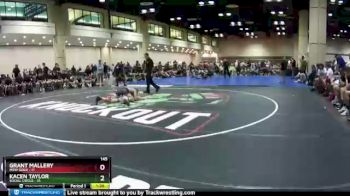 145 lbs Champ Round 1 (16 Team) - Grant Mallery, MXW Gold vs Kacen Taylor, Social Circle