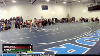 157 lbs Quarterfinal - Nolan Hertel, UW Lacrosse vs Kenny Siwicki, North Central College