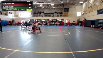 157 lbs Round 3 (6 Team) - Kaden Foster, Barton vs Zach Dawson, Northeast Oklahoma