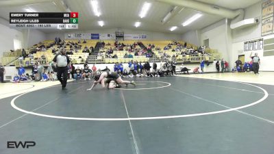 190 lbs Semifinal - Emery Turner, McAlester High School Girls vs Reyleigh Liles, Broken Arrow Girls HS