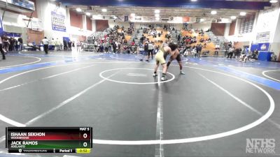 157 lbs Cons. Round 3 - Ishaan Sekhon, Woodbridge vs Jack Ramos, Adelanto