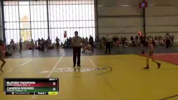 56 lbs Round 3 - Cameron Rodgers, Midwest Maniacs vs Blayden Thompson, NCWAY National Team