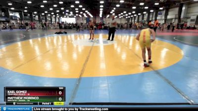 100 lbs Rd# 6- 9:00am Saturday Final Pool - Kael Gomez, Team New Mexico vs Matthew Morenco, Kentucky Jokers