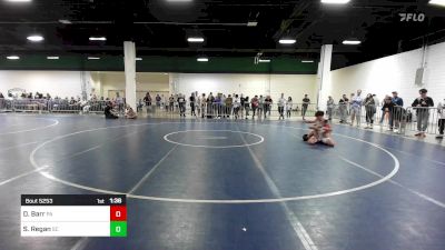 120 lbs Consi Of 16 #1 - Deklan Barr, PA vs Shamus Regan, SC