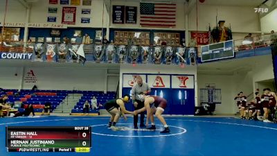 190 lbs Placement (16 Team) - Eastin Hall, Mt Vernon vs Hernan Justiniano, Purdue Polytechnic