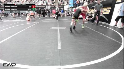 84 lbs Semifinal - Kasen Peters, Claremore Wrestling Club vs Ryker Dawes, Keystone Kids Wrestling Club