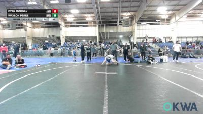 83 lbs Rr Rnd 4 - Eyan Morgan, Amped Wrestling Club vs Waylon Perez, Marlow Outlaws