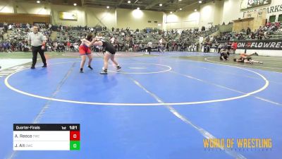 185 lbs Quarterfinal - Adeline Reece, Tracy Wrestling Club vs Juliet Alt, Orchard WC