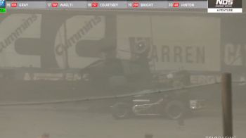 Mitchel Moles Takes Violent Ride At Chili Bowl Wednesday Prelim