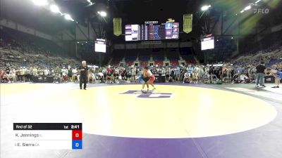 132 lbs Rnd Of 32 - Keygan Jennings, IL vs Edwin Sierra, CA