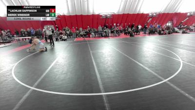 16U Boys - 150 lbs Cons. Round 4 - Merek Windsor, LaCrosse Area Wrestlers vs Lachlan Daffinson, Get Blue Demons