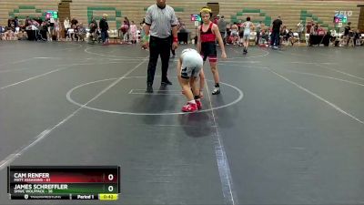 84 lbs Round 5 - Cam Renfer, Matt Assassins vs James Schreffler, SMWC Wolfpack