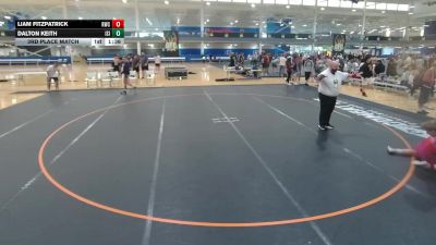 144 lbs 3rd Place Match - Liam Fitzpatrick, Unattached vs Dalton Keith, Unattached