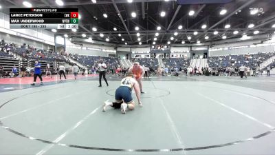 285 lbs Cons. Round 1 - Max Underwood, WVU Tech (W.Va.) vs Lance Peterson, Unattached The Citadel