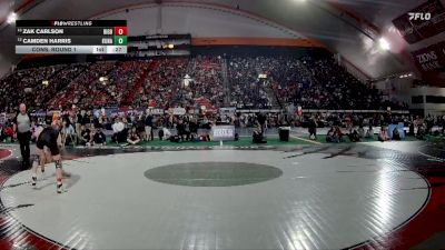 6A 120 lbs Cons. Round 1 - Camden Harris, Kuna vs Zak Carlson, Rigby