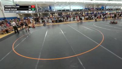 185 lbs Champ. Round 2 - Warren Pollard, Unattached vs Collin Taylor, Unattached