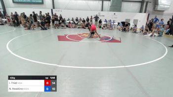 43 kg Final - Isabella Thiel, MGW Monkey Business vs Nialah Hawkins, Mat Assassins Girls