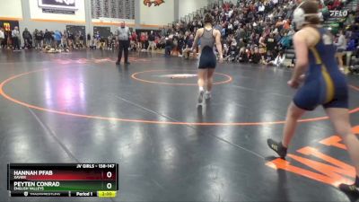 138-147 lbs Round 1 - Hannah Pfab, Xavier vs Peyten Conrad, English Valleys