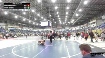 120 lbs Final - Benjamin Gomez, Bear Cave WC vs Kaius Rivera, Team Montana