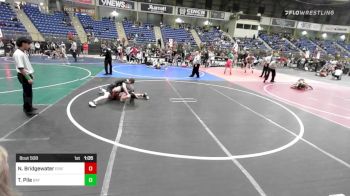 109 lbs Round Of 16 - Noah Bridgewater, Erie Wrestling vs Trevor Pile, Bay Area Dragons