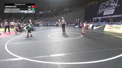 2A/1A Boys 106 Cons. Round 3 - Quinten Peck, Reedsport Boys vs Marion Nicholes, Adrian Boys