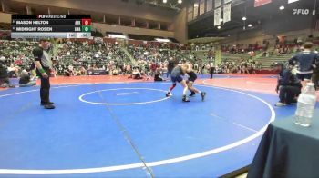 110 lbs Cons. Round 2 - Mason Helton, Arkansas vs Midnight Rosen, Greenwood Wrestling Academy