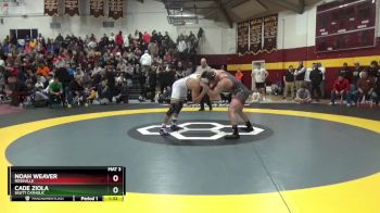 215 lbs Semifinal - Noah Weaver, Rossville vs Cade Ziola, Skutt Catholic