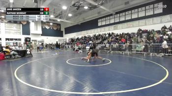 150 lbs Champ. Round 1 - Nathan Monday, Corona Del Mar vs Jake Janzen, Canyon