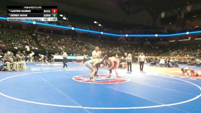 190 Class 1 lbs Champ. Round 1 - Carter Harms, Maysville vs Derek Huhn, Blair Oaks