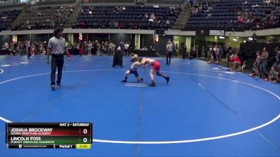 70 lbs 1st Place Match - Lincoln Foss, Pursuit Wrestling Minnesota vs Joshua Brockway, Summit Wrestling Academy