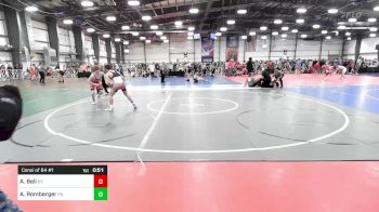 132 lbs Consi Of 64 #1 - Adam Bell, NY vs Ashton Romberger, PA