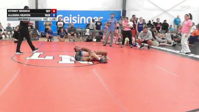 46 lbs Rr Rnd 4 - Sydney Branch, Virginia Team Predator - W vs Allegra Keaton, Valkyrie Girls WC - W