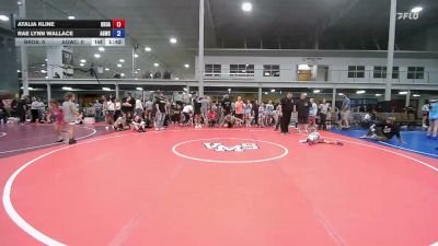 57 lbs Rr Rnd 5 - Atalia Kline, Broad Axe - Girls vs Rae Lynn Wallace, Lady Alpha Dogz - Girls