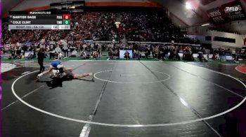 6A 126 lbs Quarterfinal - Cole Clint, Timberline vs Sawyer Sage, Post Falls