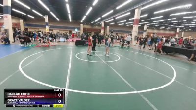 112 lbs Quarterfinal - Dalilah Coyle, Silverback Wrestling Forth Worth vs Grace Valdez, Rockwall Training Center