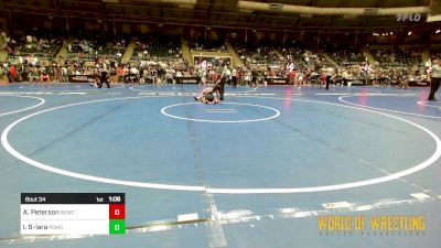 77 lbs Quarterfinal - Abigail Peterson, Big Game WC vs Iliyah Sailas-lara, Pomona Elite