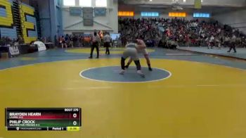220 lbs Cons. Round 2 - Brayden Hearn, Laurel H S vs Philip Crock, Wilmington Friends H S