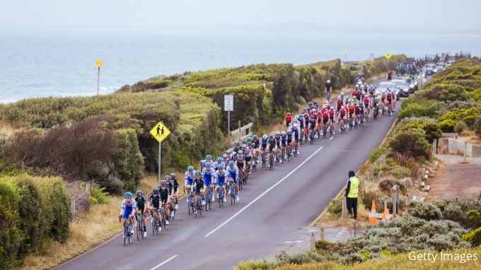 Peloton races in Australia at the 2023 Cadel Evans race