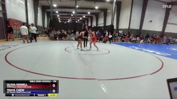 155 lbs Round 3 - Olivia Howell, Peninsula Wrestling Club vs Tehya Chew, Mt Adams Wrestling Club