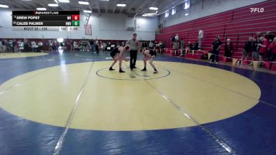 128 lbs Champ. Round 1 - Drew Popst, Monte Vista vs Caleb Palmer, Hayward