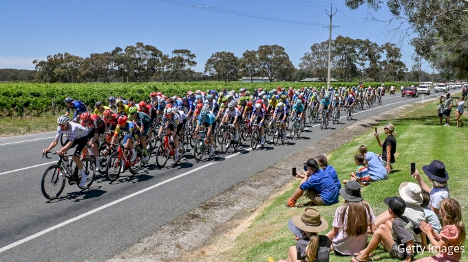 Peloton group rides in 2024 Tour Down Under stage 4