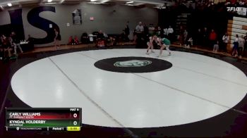 100 lbs. Cons. Round 2 - Kyndal Holderby, Smithville vs Carly Williams, Ft. Zumwalt South