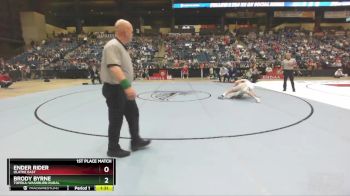 6A-157 lbs 1st Place Match - Ender Rider, Olathe East vs Brody Byrne, Topeka-Washburn Rural